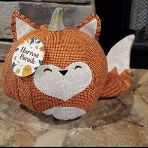 Pumpkin Shaped Fox Decor-NWT